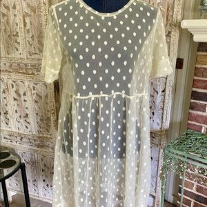Agnes & Dora Mesh Easy Dress M NWOT